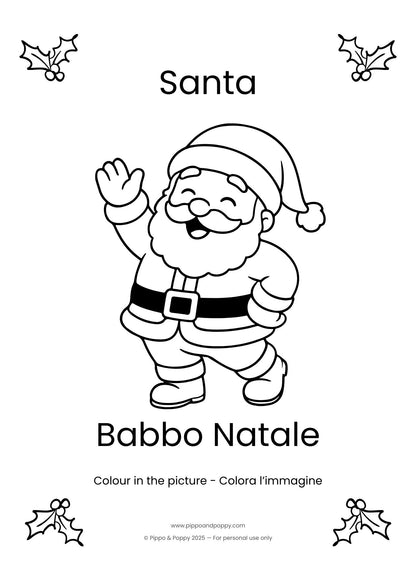 Christmas Bilingual Activity Pack Ages 2-4