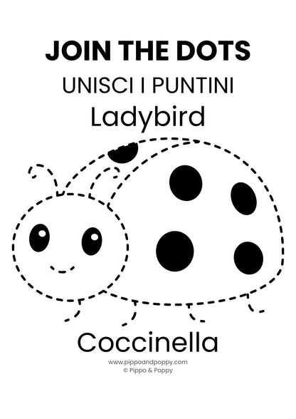 Bilingual Activity Pack (Animals & Nature), Ages 2-4, English–Italian Printable