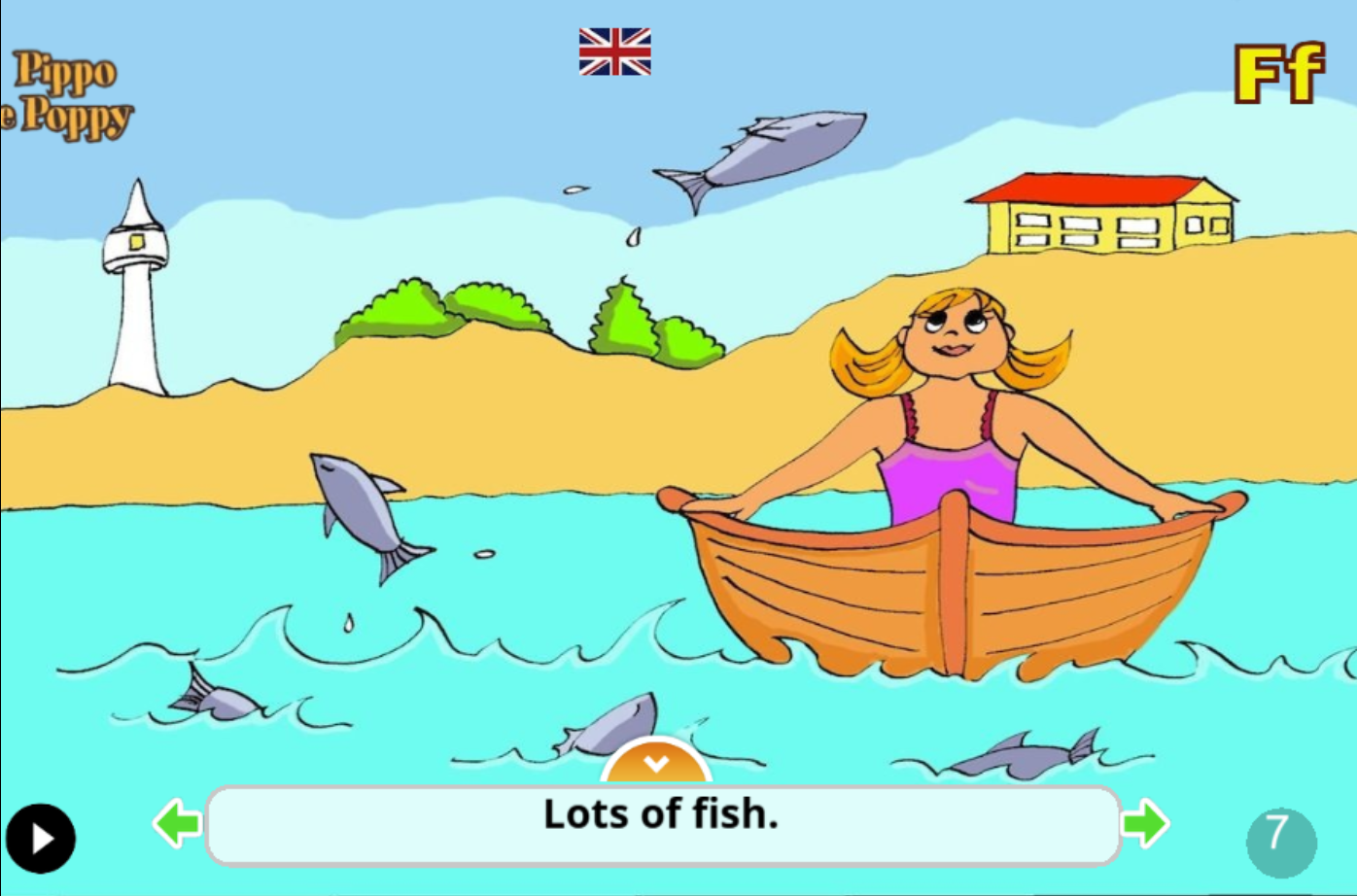 App: Pippo and Poppy go to the Seaside / Pippo e Poppy vanno al mare (Bilingual Italian/English)