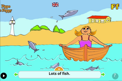 App: Pippo and Poppy go to the Seaside / Pippo e Poppy vanno al mare (Bilingual Italian/English)